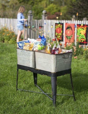Wash Tub Elevated Garden
