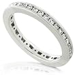 1/2ctw Diamond Channel Set Eternity Band in 14k White Gold