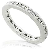 1/2ctw Diamond Channel Set Eternity Band in 14k White Gold