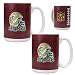 New Orleans Saints NFL 2pc Gameball Ceramic Mug Set - Helmet logo