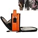 VanGoddy (Tangerine) Mini Laurel Small Camera Bag for Fuji FinePix Models JX420 JX405 JX400 JX375 JX370 JX355 JX350 JX305 JX300 JX590 JX580 JX550 JX520 JX500 JX255 JX250 JX205 JX200 JX700 JZ250 JZ260 JZ110 JZ500 JZ505 JZ300 JZ305 T200 T205 T300 T305 XP150 XP100 XP20 XP22 XP30 XP50