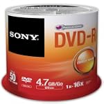 50 DVD-R vergini Sony 4,7 GB 120 minu...