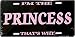 LP - 032 I'm the Princess, That's Why License Plate - X333