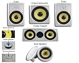 6 New In Wall or Ceiling Speakers Acoustic Audio HD-518