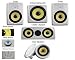 6 New In Wall or Ceiling Speakers Acoustic Audio HD-518