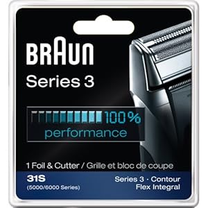 Braun Series 3 Combi 31s Foil And Cutter Replacement Pack (Formerly 5000/6000)