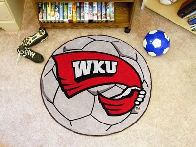 Buy Western Kentucky Hilltoppers NCAA Soccer Ball Round Floor Mat (29) by Fan Mats