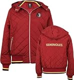 Florida State Seminoles -Women's- Diamond Quilted Full Zip Hooded Jacket