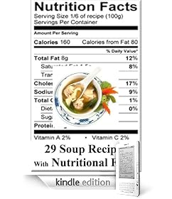 Recipes: Soup Recipes, Soup Cookbook: 29 Delicious Soup Recipes with Nutritional Facts for Healthy Choices. 