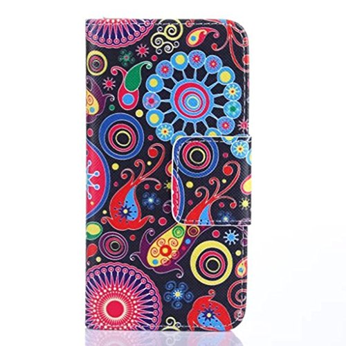 Galaxy Core Prime Case,G360 Wallet Case,G360 Samsung Case,Galaxy Core Prime Flip Cover,Danhua Luxury Magnetic PU Leather Credit Card Holder[Money Card Slot]Colorful Jellyfish Premium Soft TPU Synthetic Leather Flip Cover Wallet Case for Samsung Galaxy Core Prime G360 / Prevail LTE