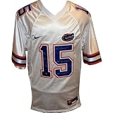 Tim Tebow Autographed Florida Gators (White #15) Jersey w/ "06 Champs" , "07 Heisman" , "08 Champs" - Tebow Holo