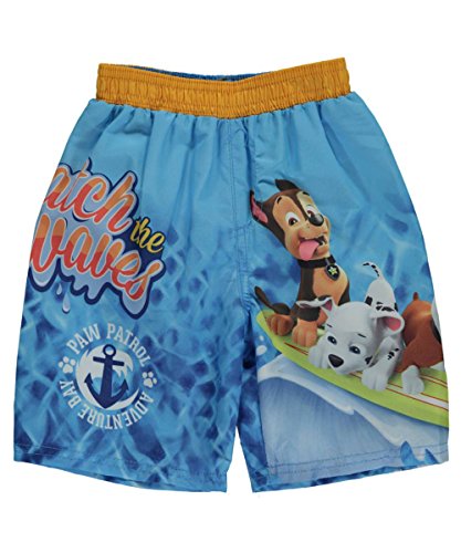 Paw Patrol Little Boys' Toddler "Adventure Bay" Swim Trunks - blue, 3t