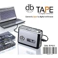 DB Tech Audio USB Portable Cassette Tape-to-MP3 Player Adapter with USB Cable and Software Cd Also Features Auto Reverse - FOR PC