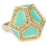 mothers birth stone rings Rachel Leigh Kruger Aqua 