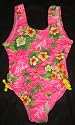 Girls 1 PC U-Back w/Bows Hot Pink Aloha