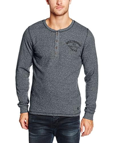 s.Oliver Herren T-Shirt 13.609.31.4821, Blau (Deep Sea Melange 58W0), Small