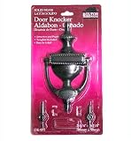 BOLTON Solid Brass Door Knocker In Oil Rubbed Bronze Finish
