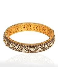 925 Sterling Silver Bangle Bracelet Gold Plated Vermeil Gem Stone Cz Jewelry