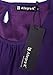 Allegra K Women Butterfly Sleeve Elastic Waist Belted Chiffon Short Dress