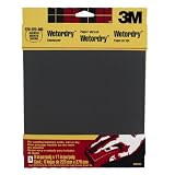 3M Wetordry Sandpaper, 9-Inch by 11-Inch, Assorted Grit, 5-Sheet