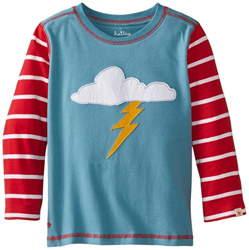 Hatley Little Boys' Long Sleeve Graphic Tee - Lightning Strike