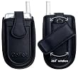 Cellet Premium Cell Phone Pouch (for Small Flip Phones) with Magnet Button (Small Black) - Retail Packaging