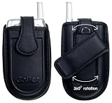 Cellet Premium Cell Phone Pouch (for Small Flip Phones) with Magnet Button (Small Black) - Retail Packaging