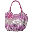 Je Veux Double Handle Sequined Hobo Handbag