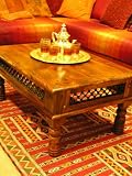 Indian traditional styled coffee table with jali detail