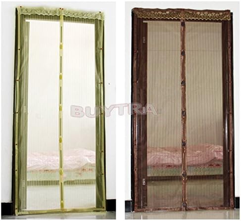 sany58520 Practical Door Exit Anti Mosquito Magnet Auto Closing Curtain Mesh Net Screen