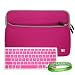 MacBook Pro Case Sleeve for All Models of the Apple MacBook Pro 13.3 Inch Laptop (MC700LL/A , MC724LL/A) + Pink MacBook Keyboard Skin + VanGoddy Live * Laugh * Love Wrist Band!!!