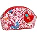 Oilily OCB0129-0101 S Cosmetic Bag, M�dchen Kosmetiktaschen, Weiss (weiss/rot 0101), 19,5x5x11,5 cm (B x H x T)