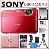 Sony Cyber-Shot DSC-T110 16.1MP Digital Camera with 4x Optical Zoom and 3-i ....