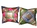 2 Hot Pink Green Paisley Vintage Sari Zari Borders Toss Cushion Covers Pillow Case
