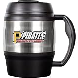 MLB Pittsburgh Pirates 52-Ounce Stainless Steel Macho Travel Mug with Bottle Opener