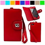 Executive Melrose Leather Wallet Carrying Case for Apple iPod Touch 4G 4th Generation (Many Colors Available)