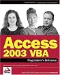 Access 2003 VBA Programmer's Reference (Programmer to Programmer)