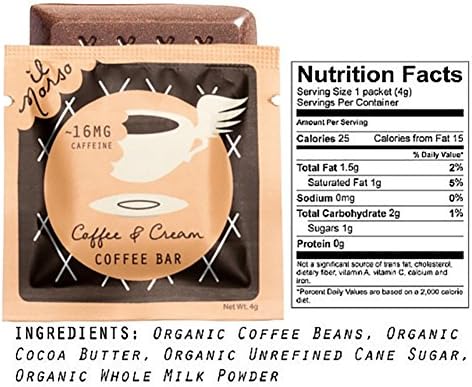 il Morso Coffee Energizing Chocolate Bars (Coffee & Cream, 10 Bars)