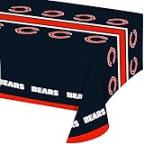 Creative Converting All Over Print Chicago Bears Plastic Banquet Table Cover