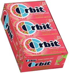 Orbit Maui Melon Mint Sugarfree Gum, 14-Piece Packs (Pack of 24)