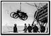 Framed Art Poster 20x30, Even Bicycles Are Used In Invasion