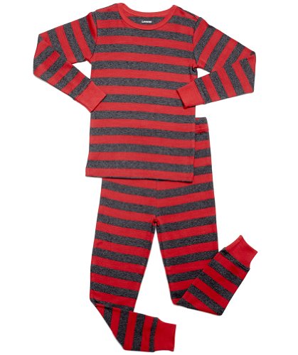 Leveret Kids "Boy" Striped 2 Piece Pajama Set 100% Cotton (Size 5-14 Years)