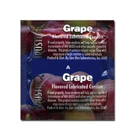 Line One Laboratories Trustex Condom, Grape, 3-Count Package (Pack of 2)