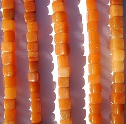 Semi Precious 12 In. Strung Stone Beads - Gold Jade Assortment
