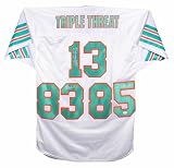 Miami Dolphins Signed Triple Threat Jersey - Dan Marino, Mark Clayton & Mark Duper - JSA - Autographed NFL Jerseys