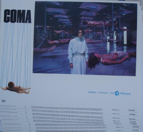 Genevieve Bujold & Richard Widmark "Comat" Original Lobby Card Set Of (8)