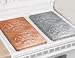 VINTAGE EMBOSSED METAL BURNER COVERS - COPPER (SET OF 2)