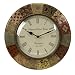12" Rustic Barberry Multicolor Handpainted Wall Clock