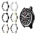 for Gear S3 Frontier SM-R760 Case,Soft TPU Fashion Metal Color Frame Shock Resistant Proof Cover Protector Shell for Samsung Gear S3 Frontier SM-R760, Galaxy Watch 46mm SM-R800 Smartwatch (6PCS)