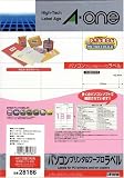 エーワン パソコンプリンタ&ワープロラベル NEC文豪シリーズタイプ3列用 A4判 18面 100シート(1800片) 28186